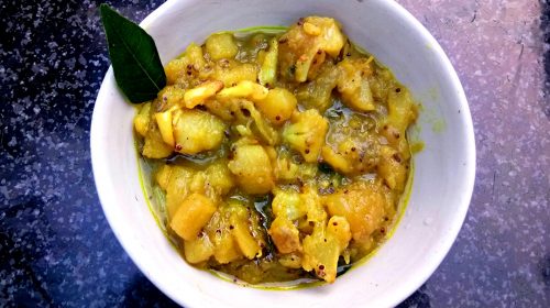 Chakkarai valli curry: bataty po tamilsku