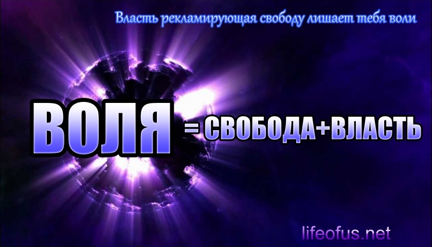 Что такое ВОЛЯ